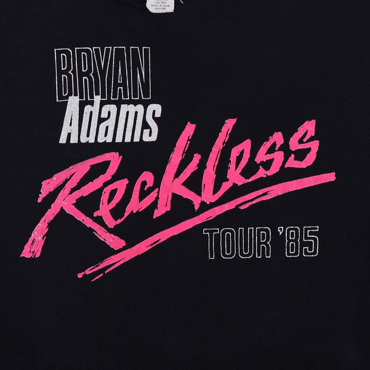 1985 Bryan Adams Reckless Tour Shirt
