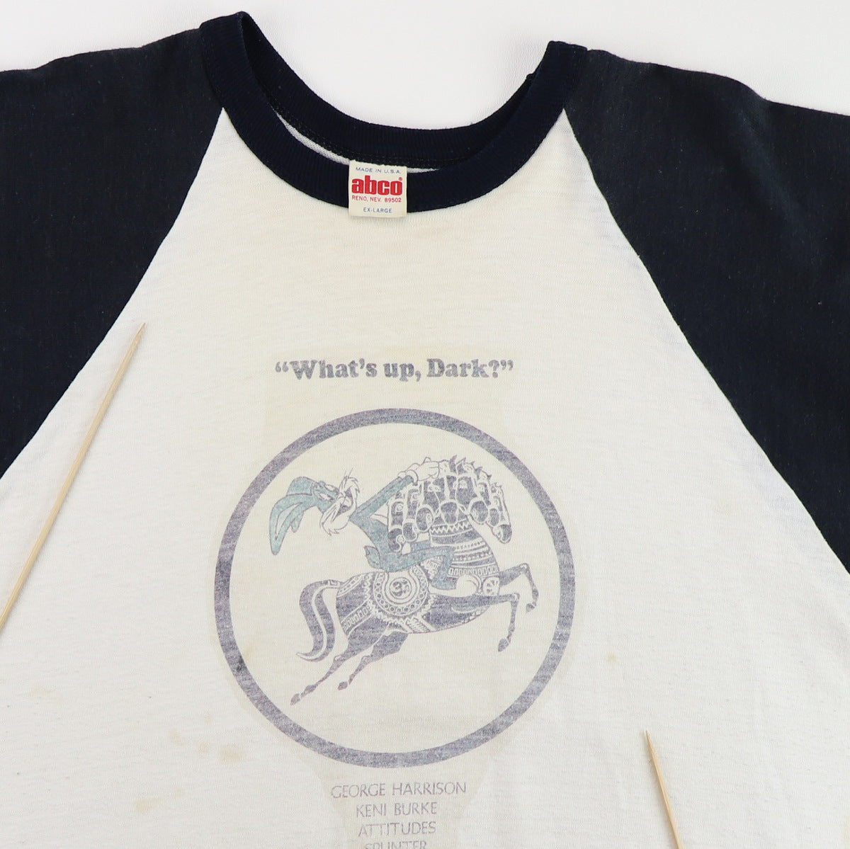 1970s Whats Up Doc Dark Horse Records George Harrison Promo Jersey Shirt