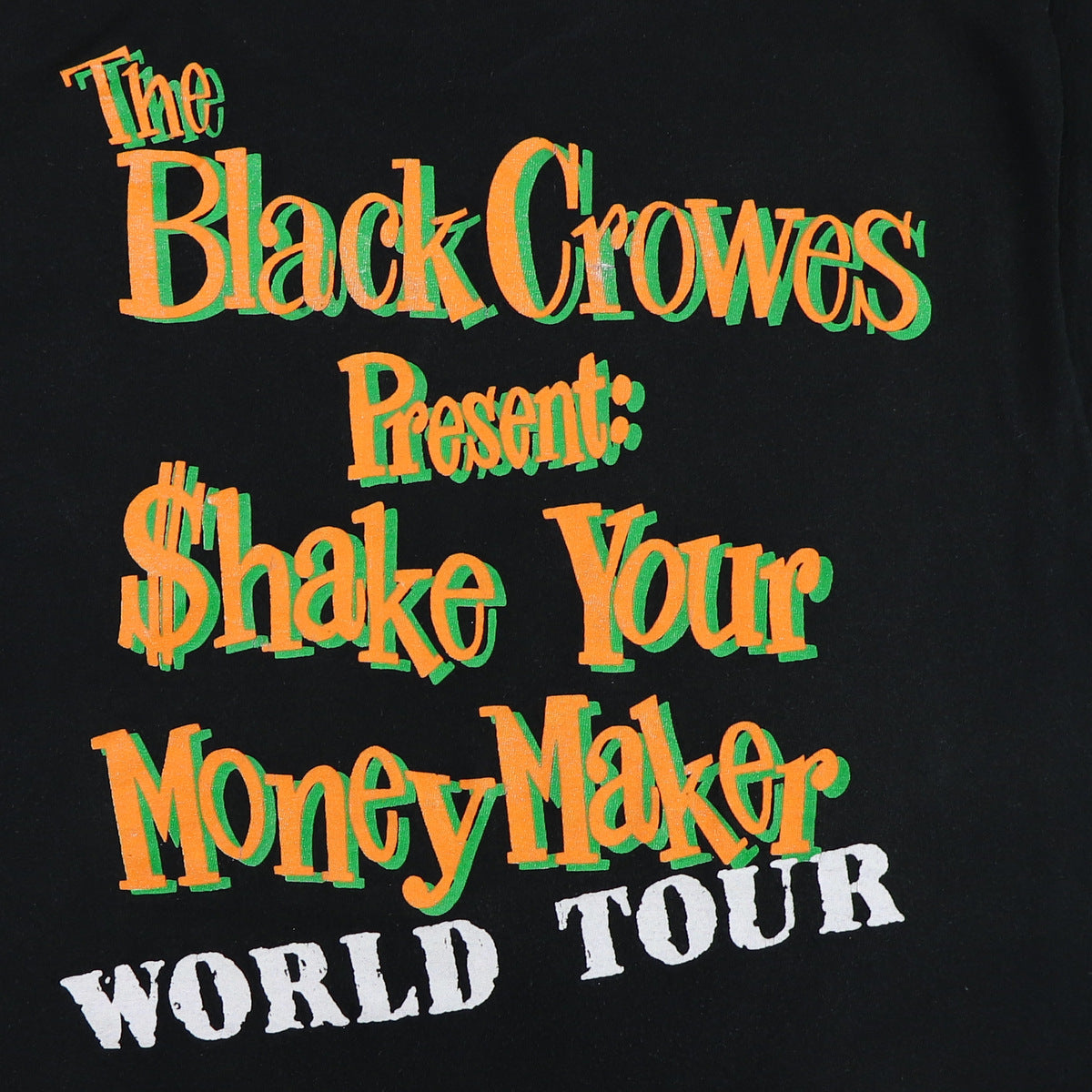 1990 Black Crowes Shake Your Money Maker World Tour Shirt