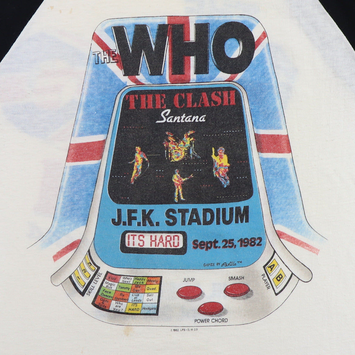 1982 The Who & The Clash Tour Jersey Shirt