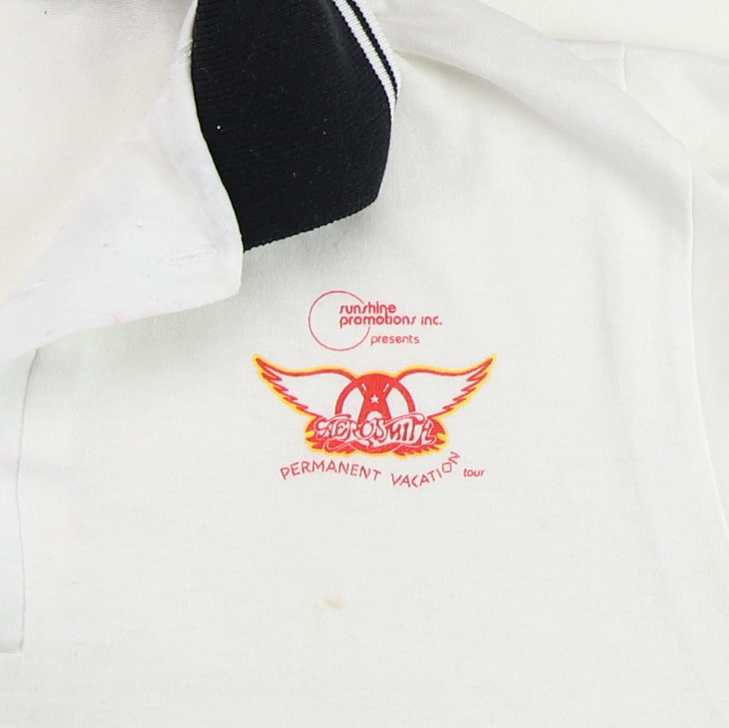 1987 Aerosmith Permanent Vacation Tour Crew Neck Shirt