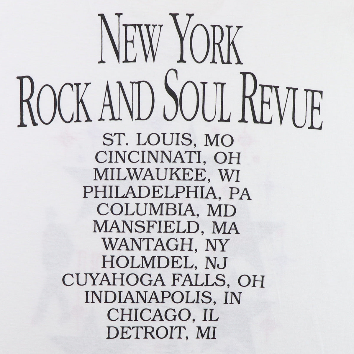 1992 New York Rock And Soul Revue Shirt