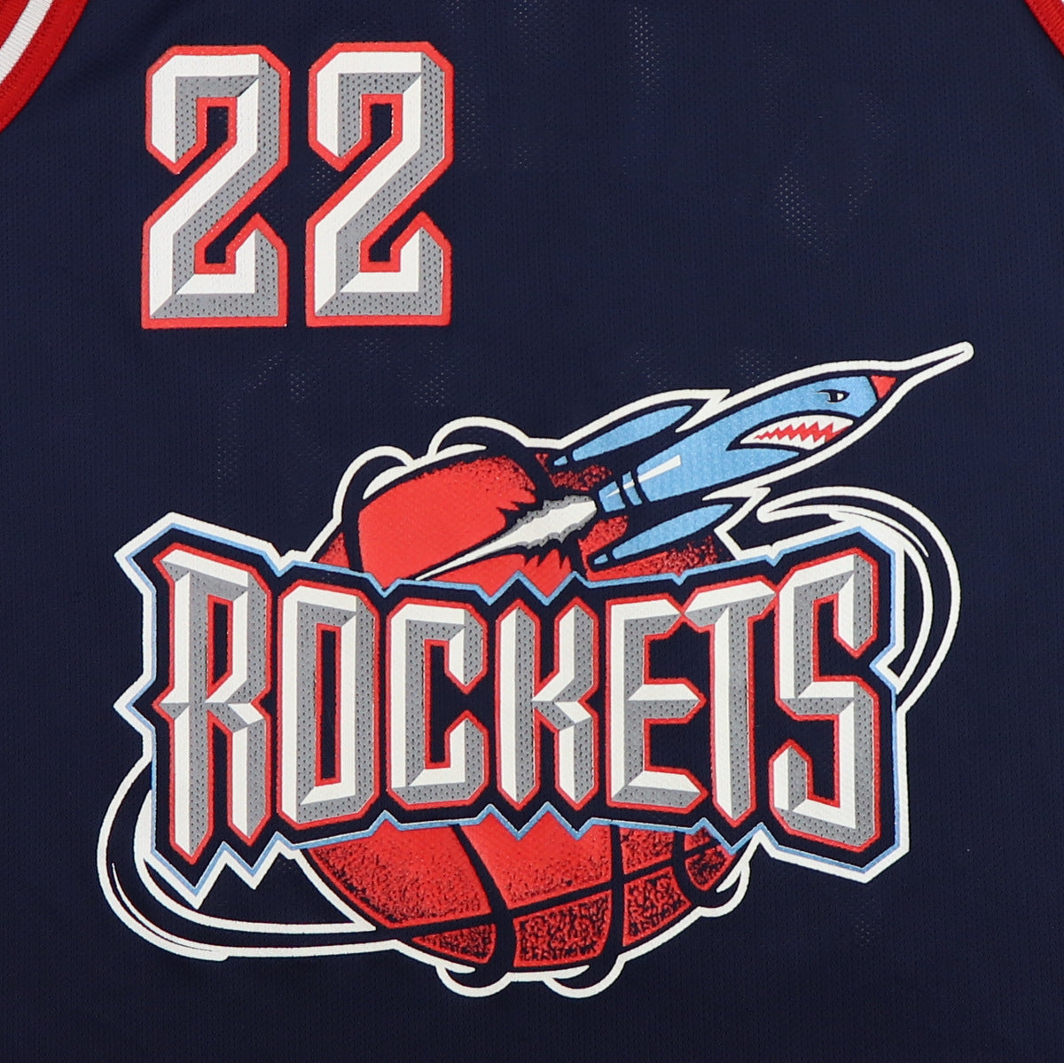1990s Clyde Drexler Houston Rockets Basketball Jersey