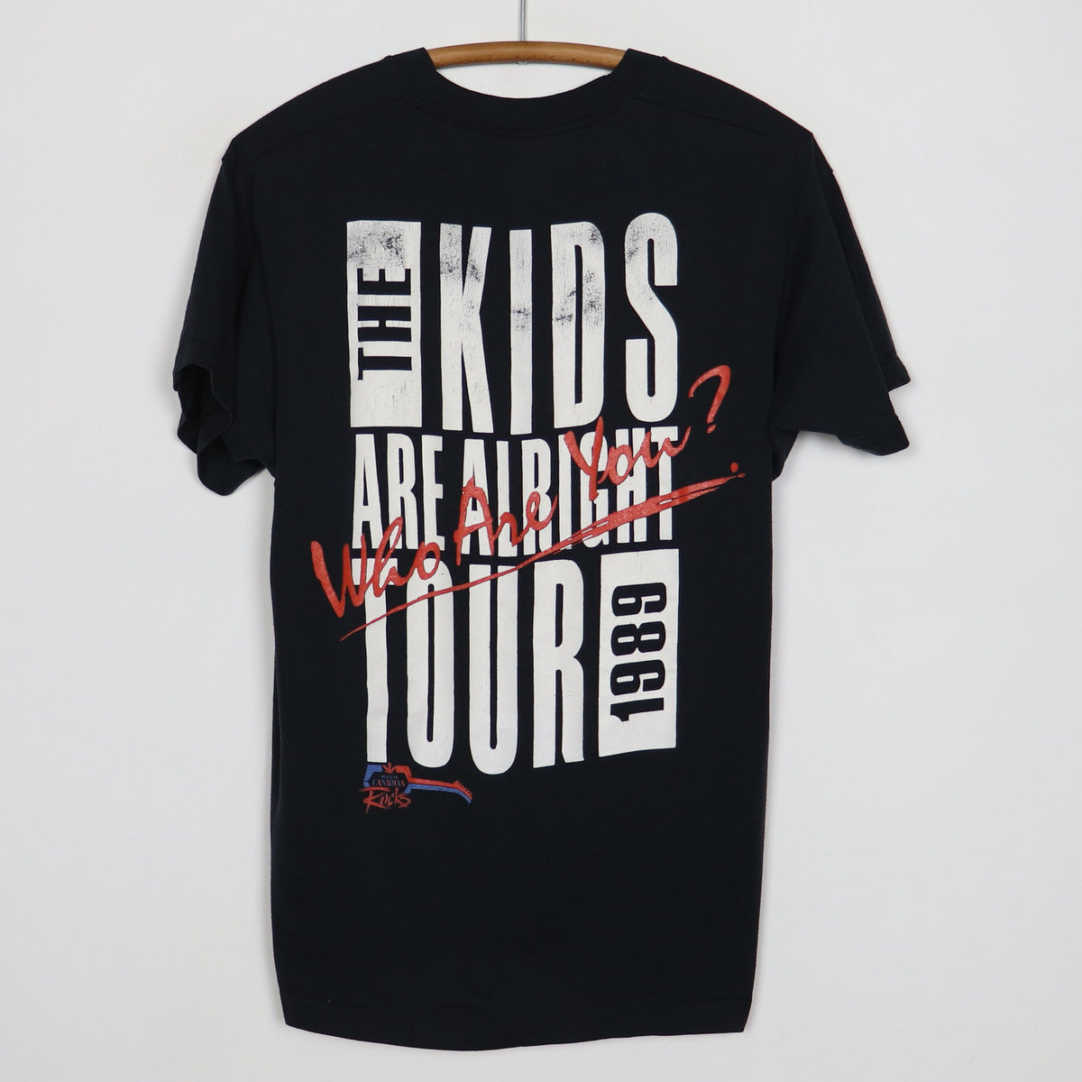 1989 The Who Kids Are Alright Tour Shirt