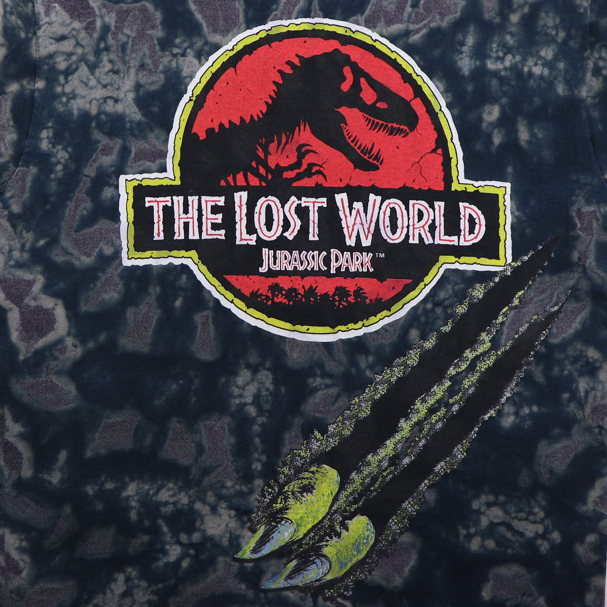 1997 Jurassic Park The Lost World Tie Dye Shirt