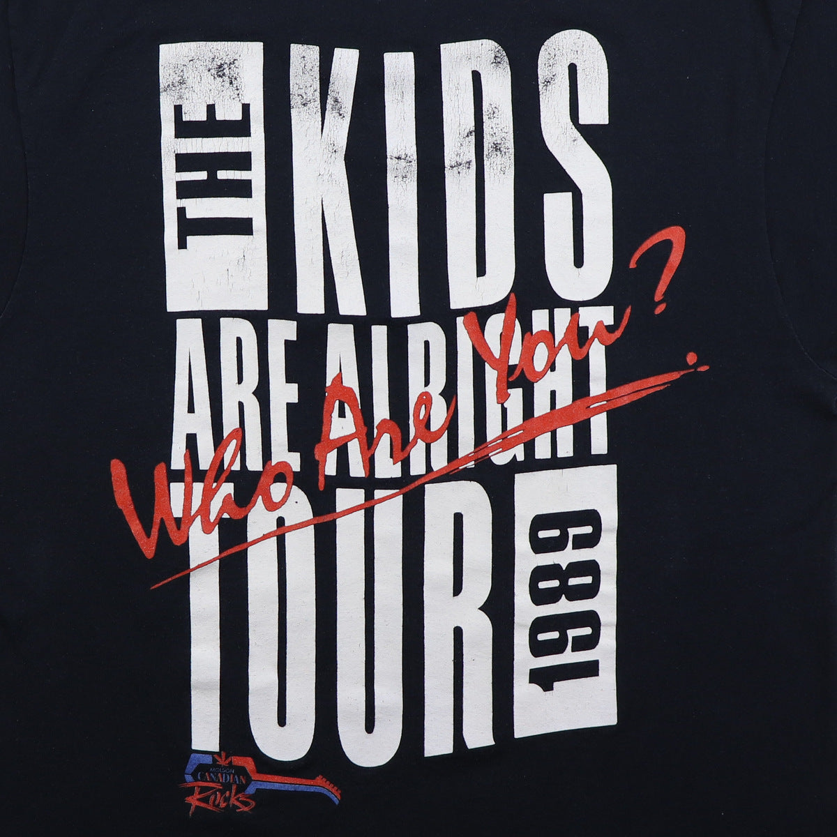 1989 The Who Kids Are Alright Tour Shirt