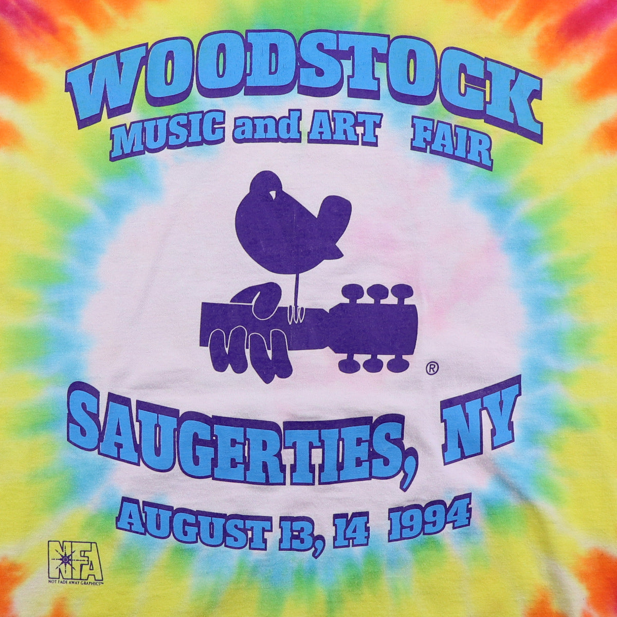 1994 Woodstock Music & Art Fair Tie Dye Shirt