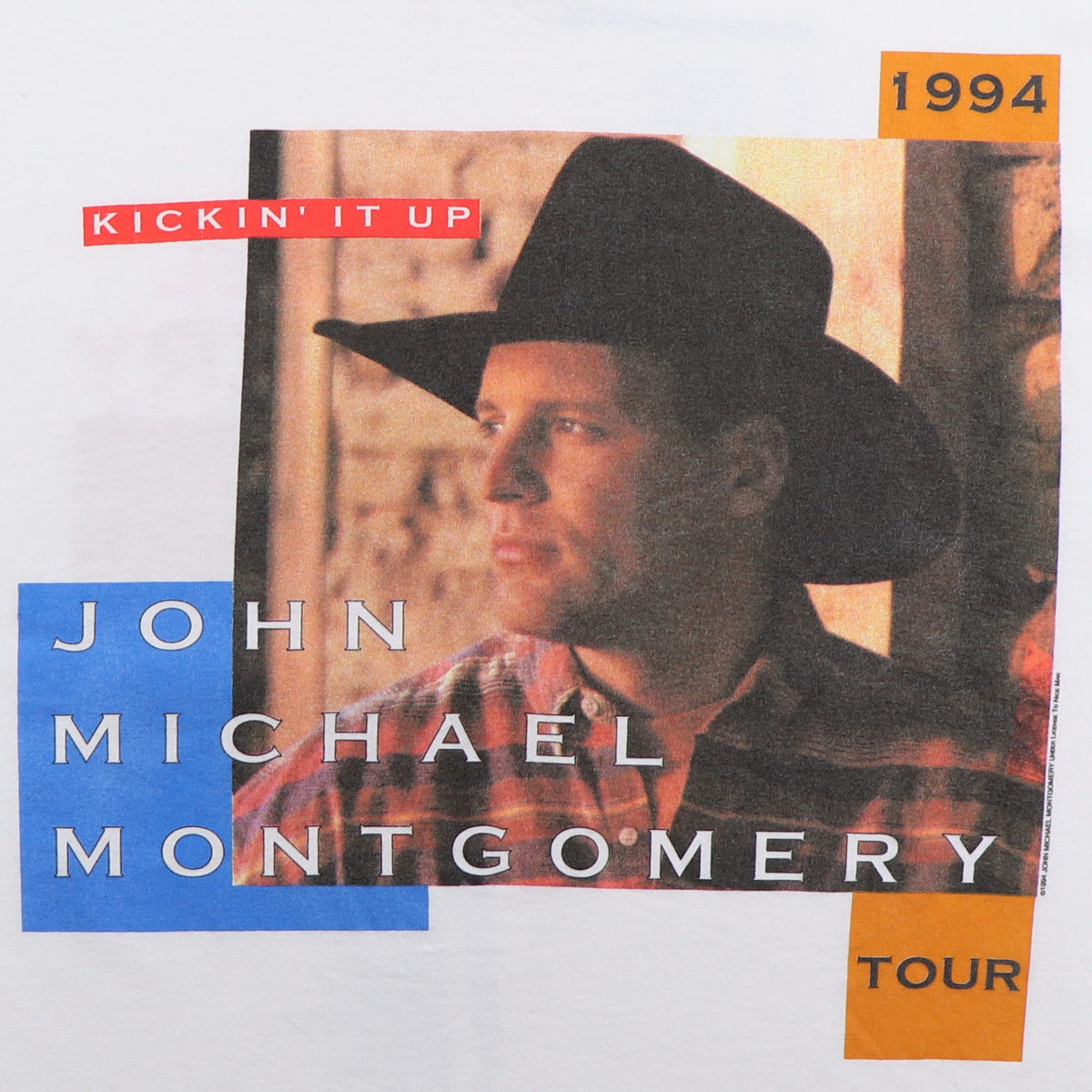 1994 John Michael Montgomery Kickin' It Up Tour Shirt