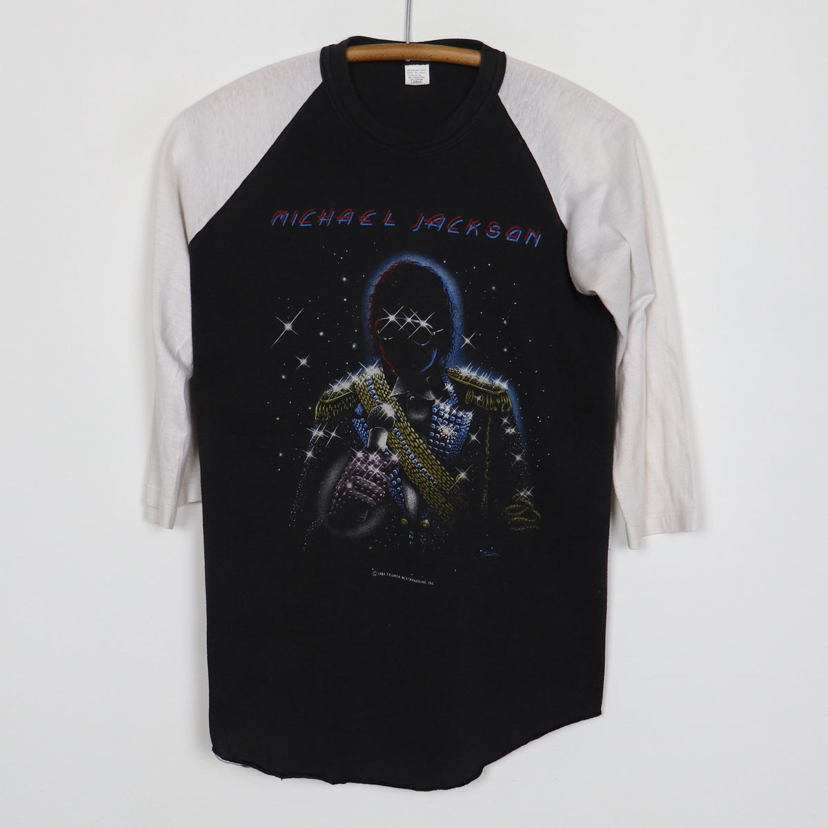 Original vintage 1984 Michael Jackson Victory Tour Jersey Shirt