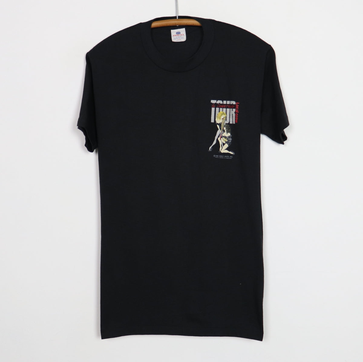 1989 Great White Double Header Tour Crew Shirt