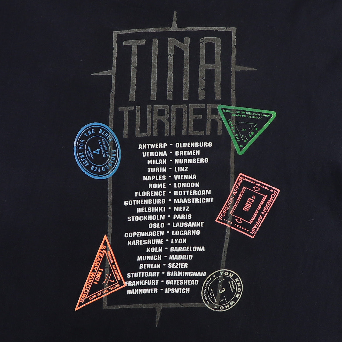 1990 Tina Turner Foreign Affair Tour Shirt