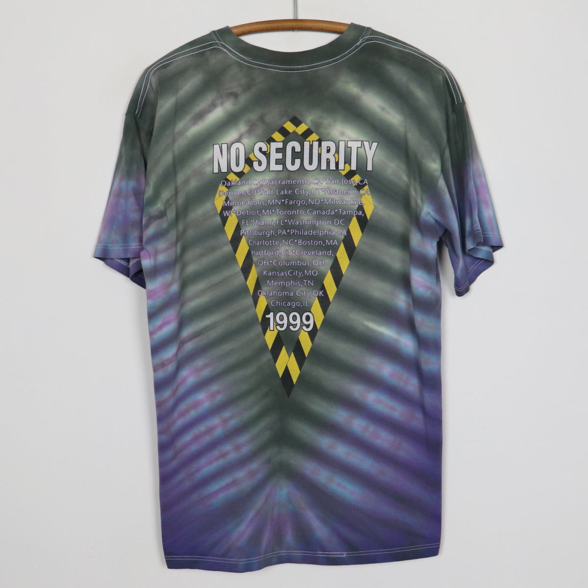 1998 Rolling Stones No Security Tour Tie Dye Shirt