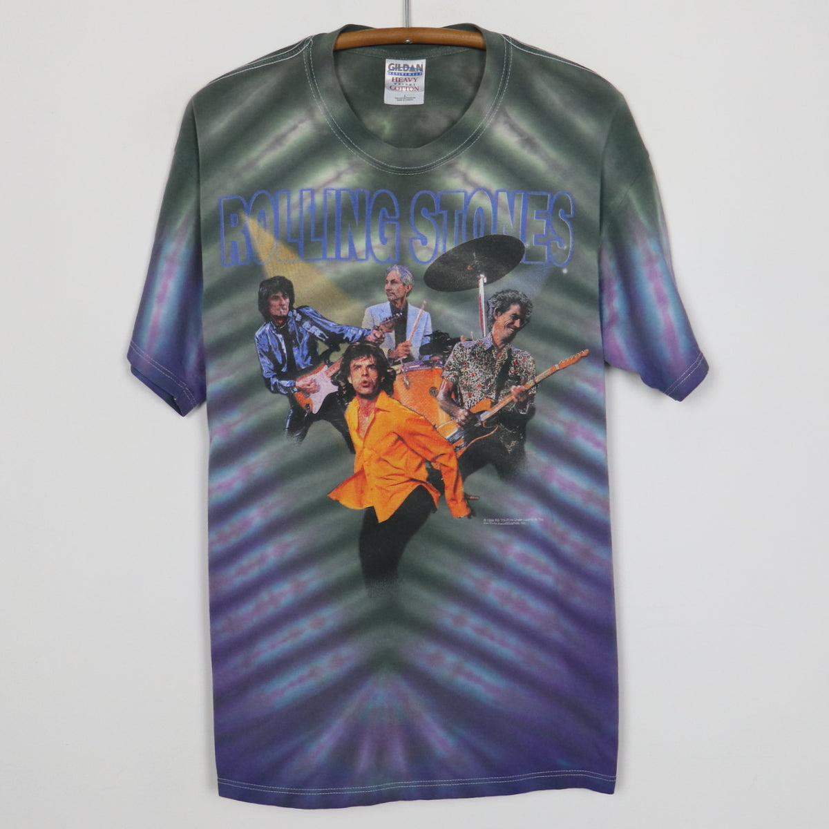 1998 Rolling Stones No Security Tour Tie Dye Shirt