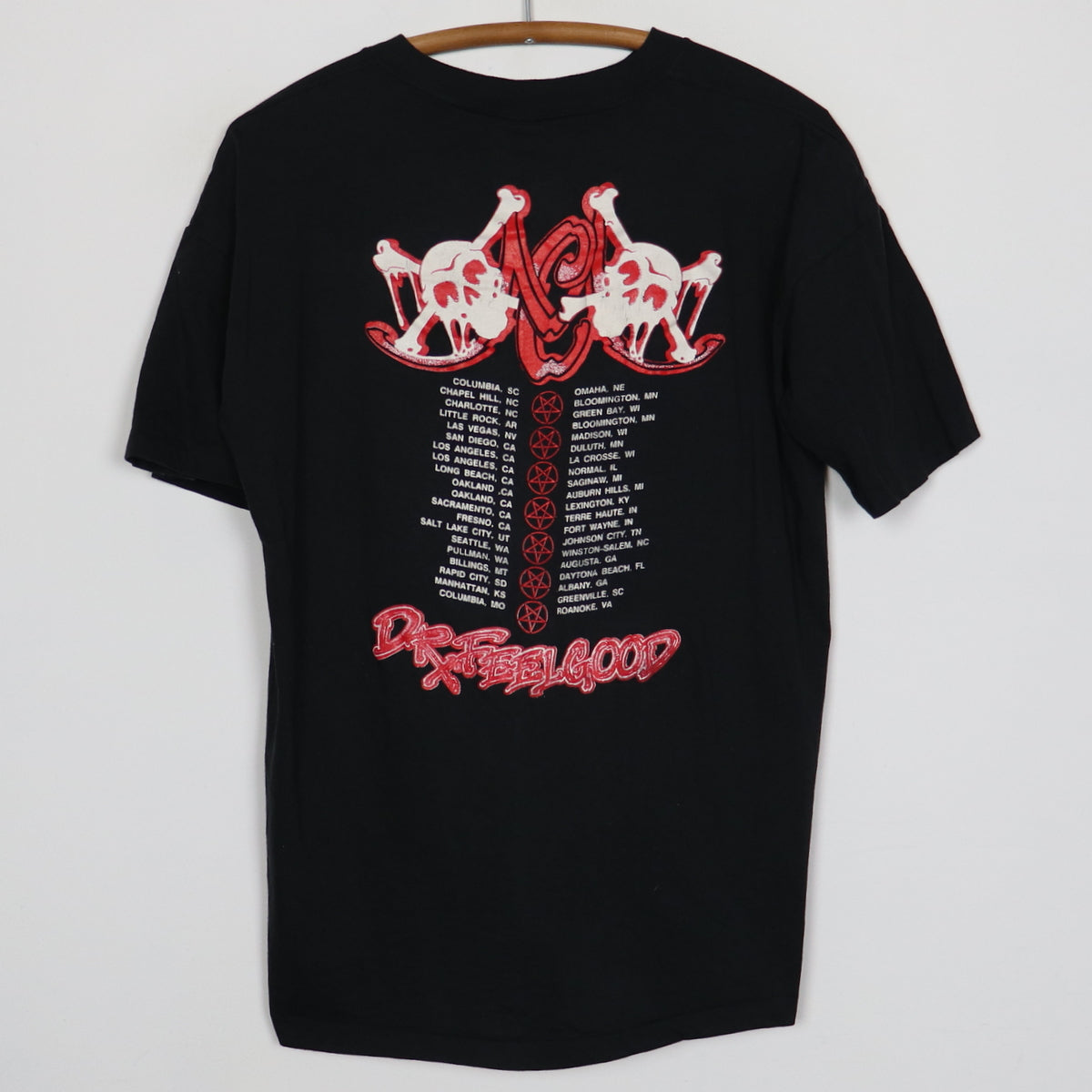 1989 Motley Crue Dr Feelgood Tour Shirt
