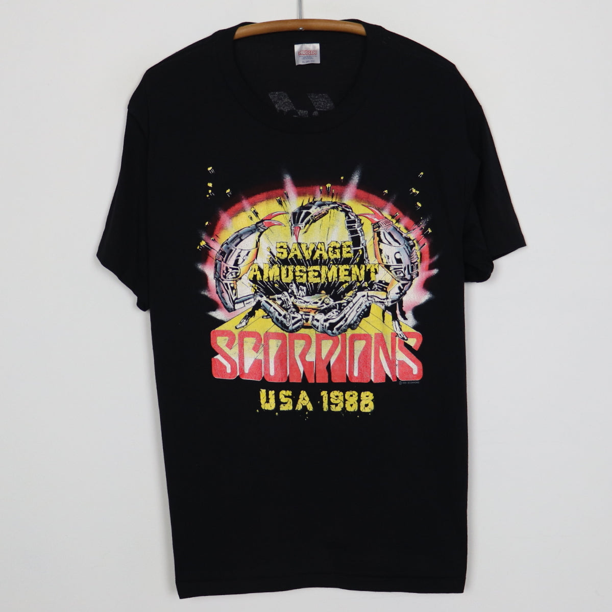 1988 Scorpions Savage Amusement Tour Shirt | Authentic Vintage Tee