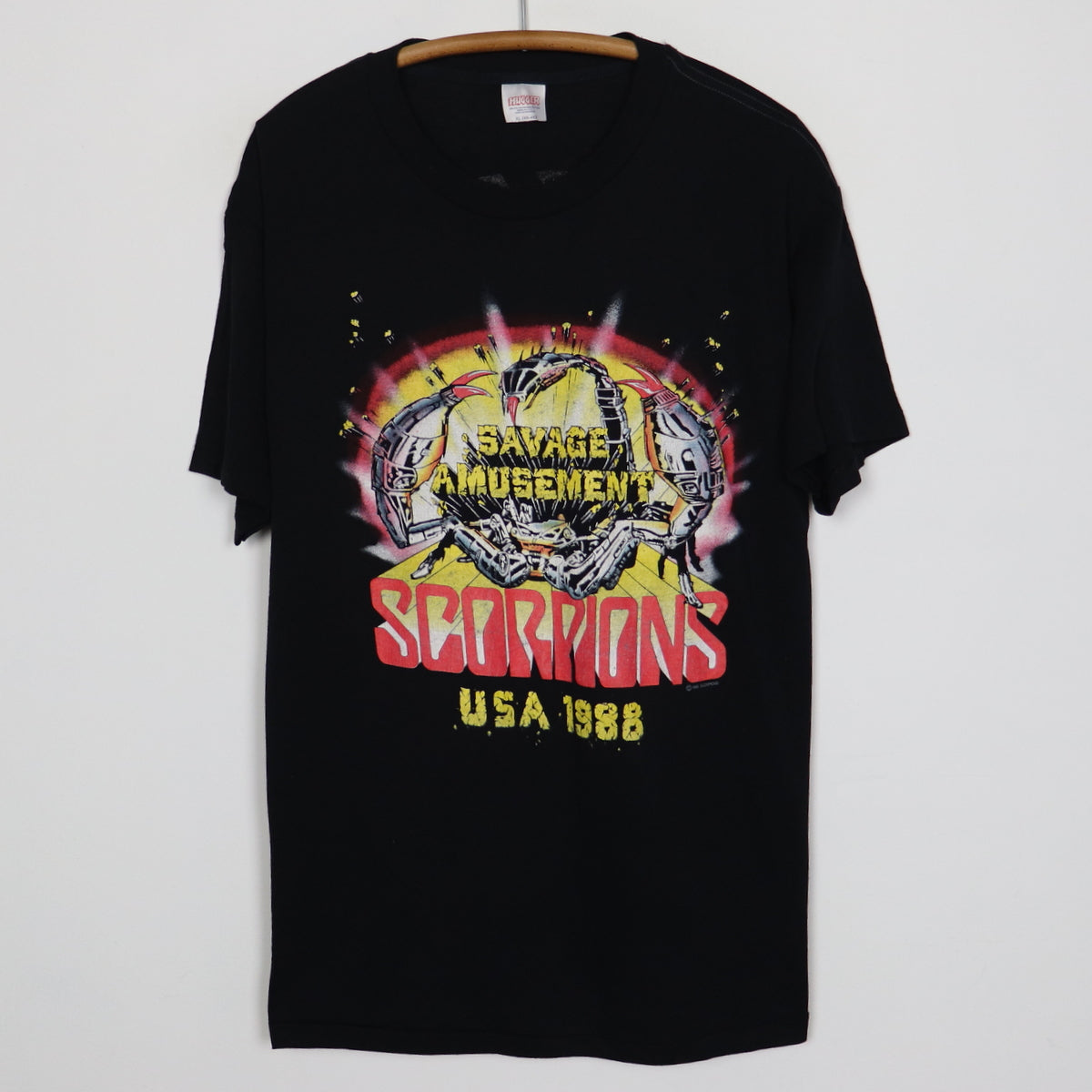 1988 Scorpions Savage Amusement Tour Shirt | Authentic Vintage Tee