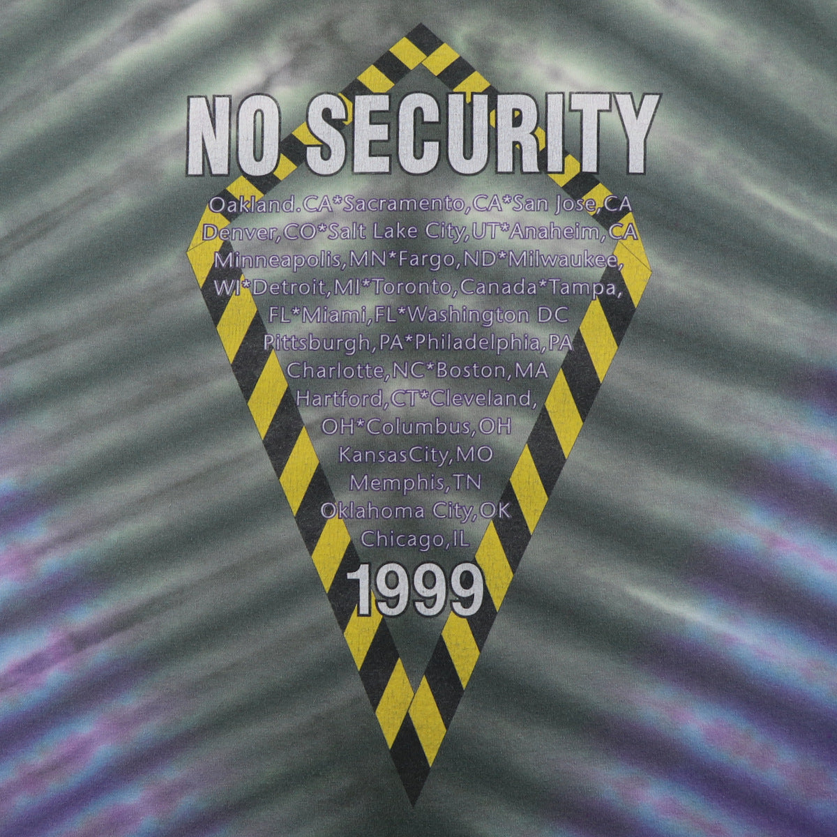 1998 Rolling Stones No Security Tour Tie Dye Shirt