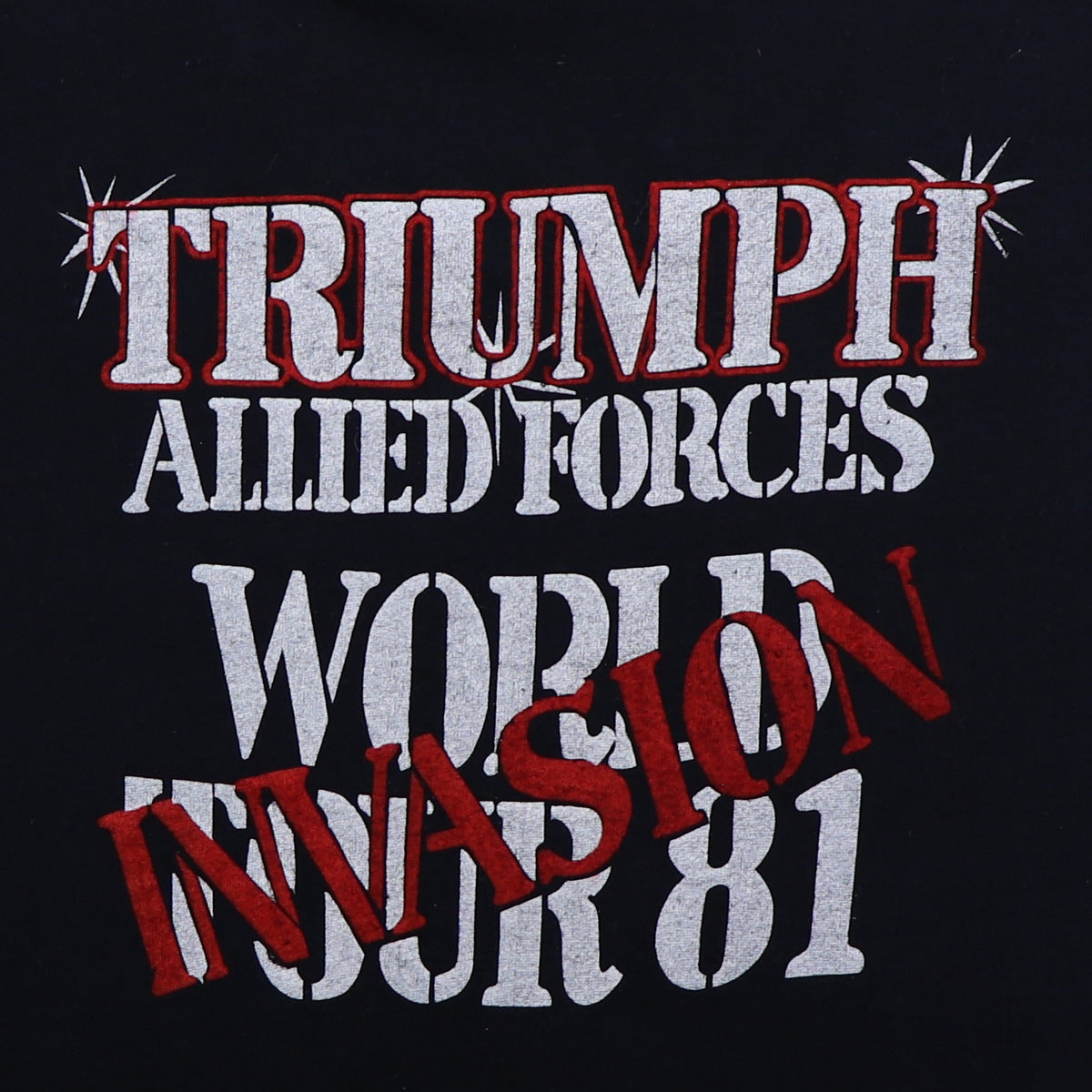 1981 Triumph Allied Forces World Tour Shirt