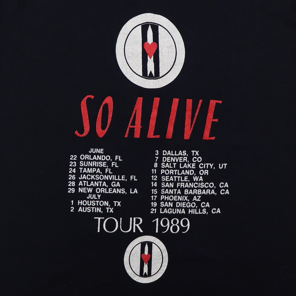 1989 Love And Rockets So Alive Tour Shirt
