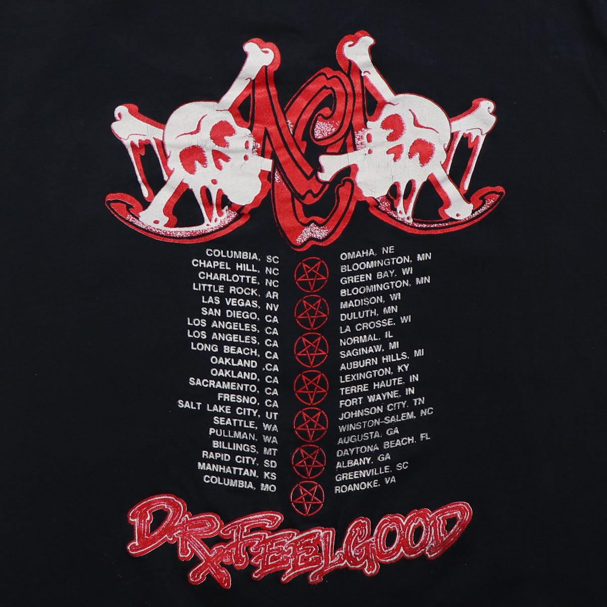 1989 Motley Crue Dr Feelgood Tour Shirt