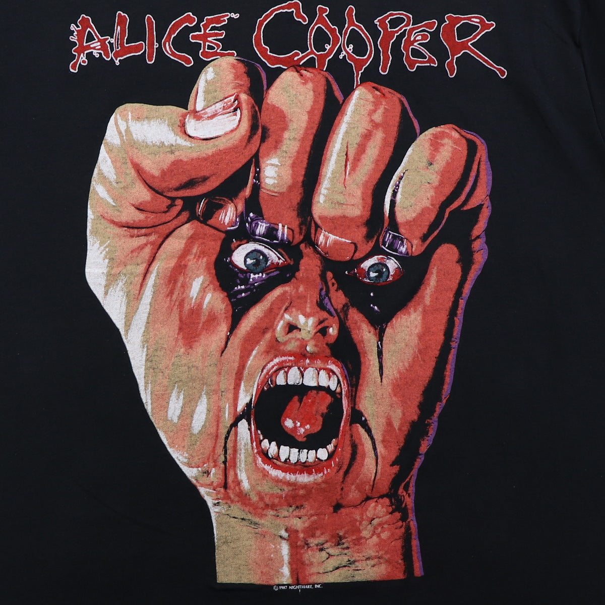 1987 Alice Cooper Raise Your Fist And Yell Tour Shirt