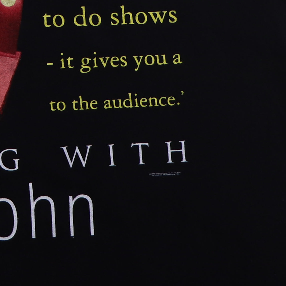 1999 Elton John Tour Shirt