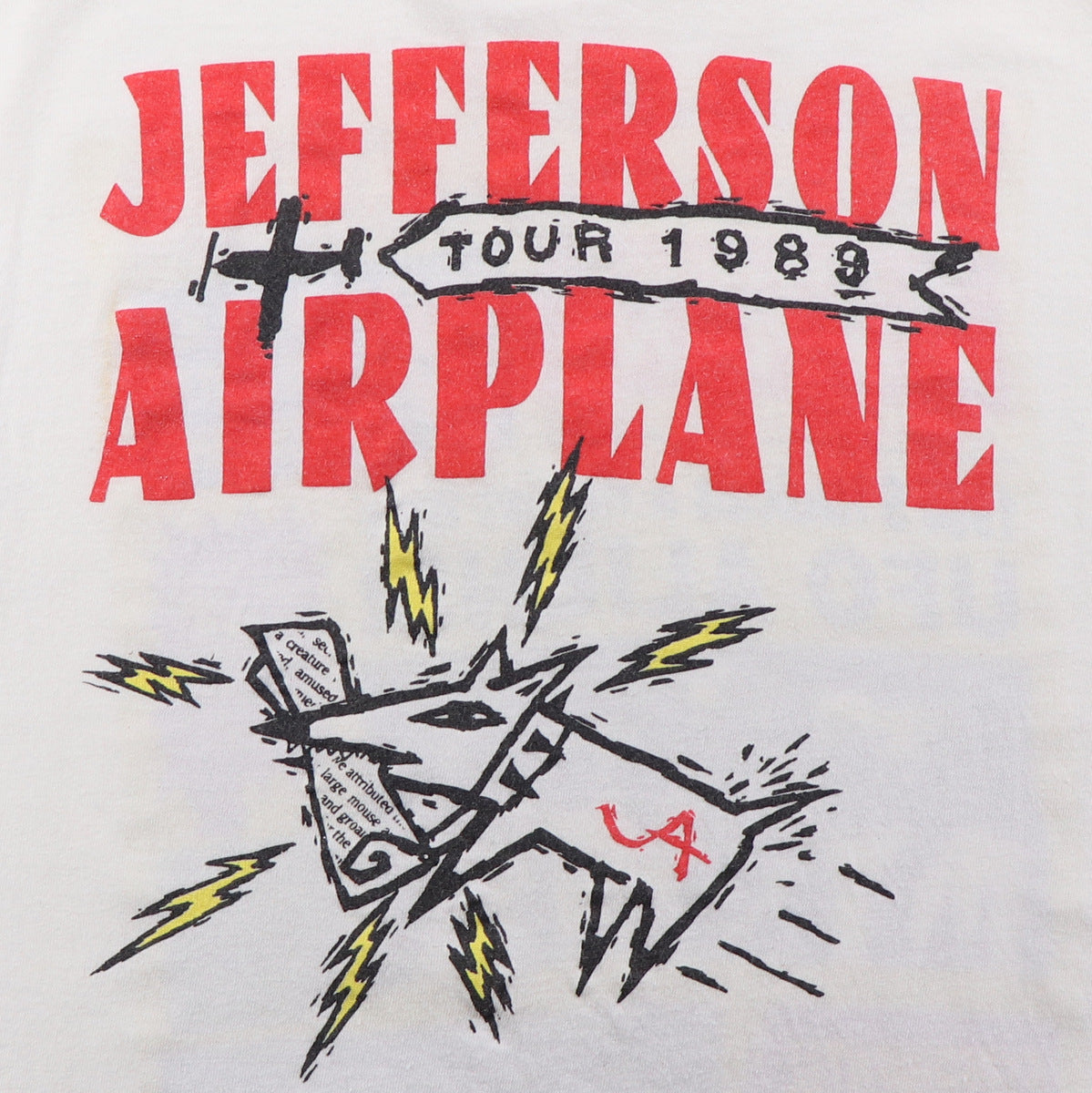 1989 Jefferson Airplane Tour Shirt