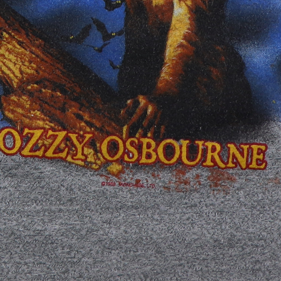 1983 Ozzy Osbourne Bark At The Moon Tour Jersey Shirt