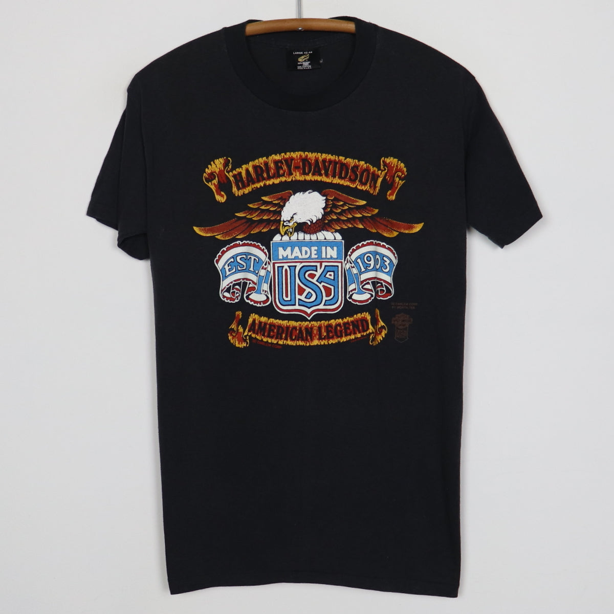 1980s Harley Davidson American Legend Lawrence Kansas Shirt | WyCo 
