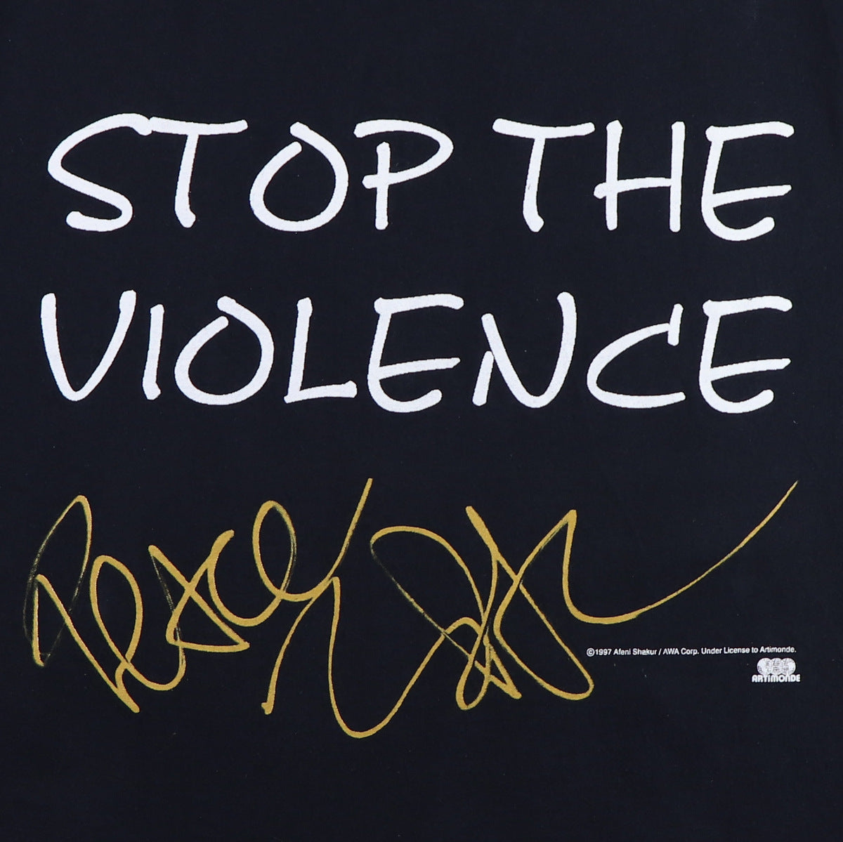 1997 Tupac Shakur Stop The Violence Shirt