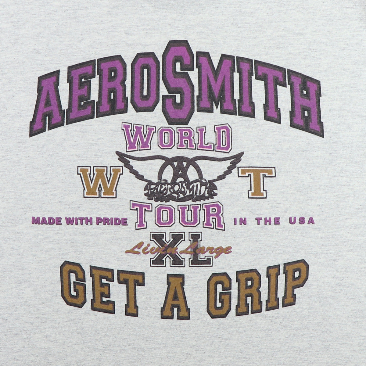 1991 Aerosmith Get A Grip World Tour Shirt