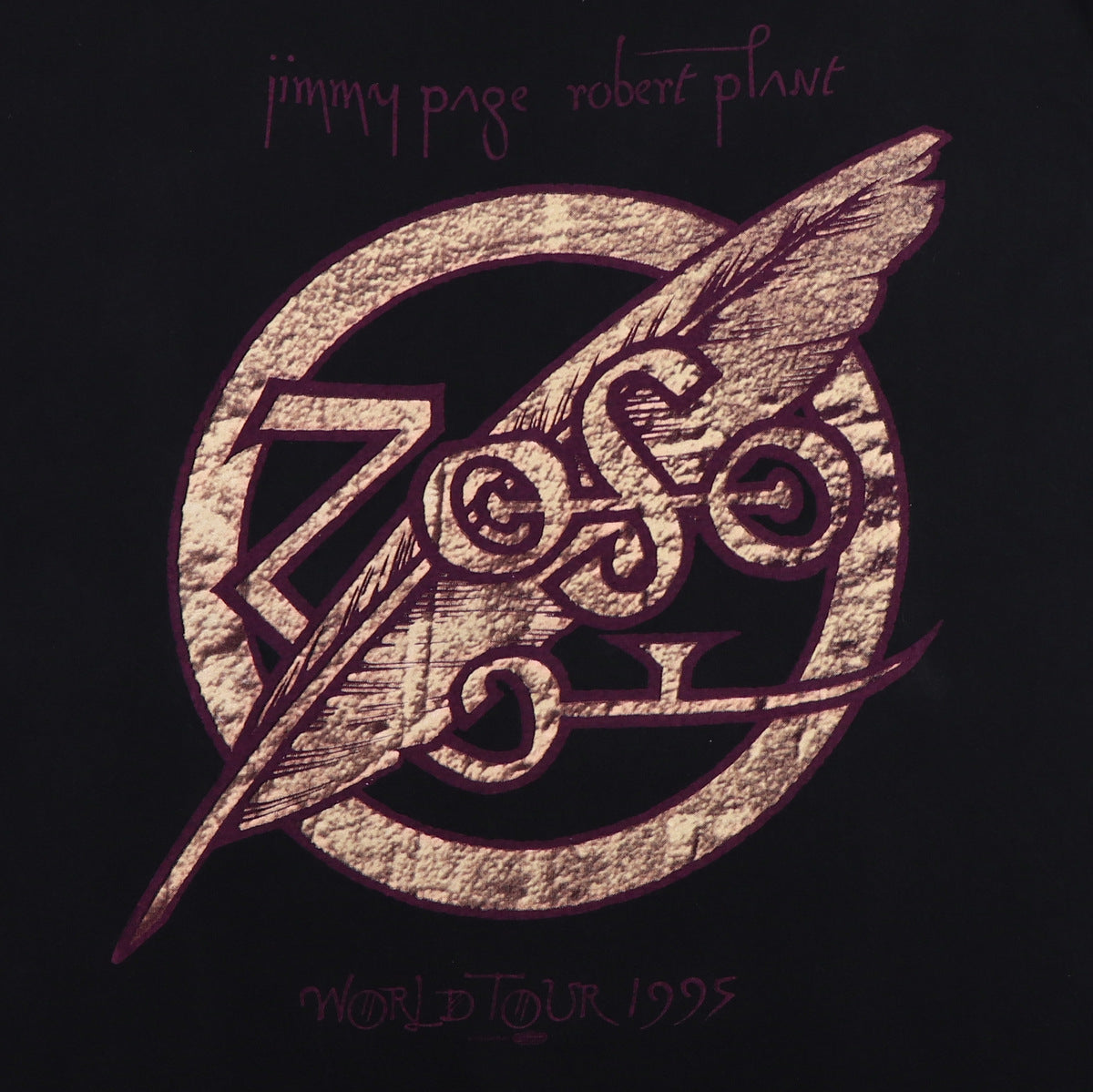 1995 Jimmy Page Robert Plant Zoso Tour Shirt
