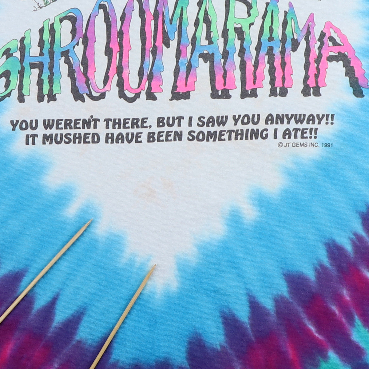 1991 Shroomarama Psychedelic Mushrooms Tie Dye Shirt
