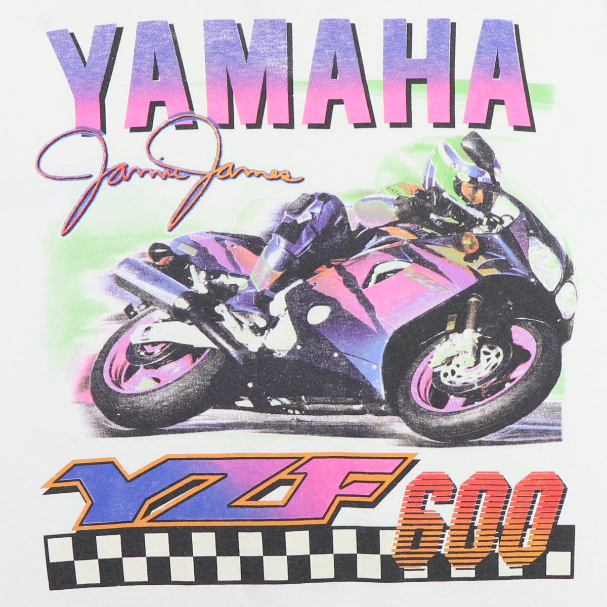 1990s Yamaha Jamie James YZF 600 Motorcycle Shirt