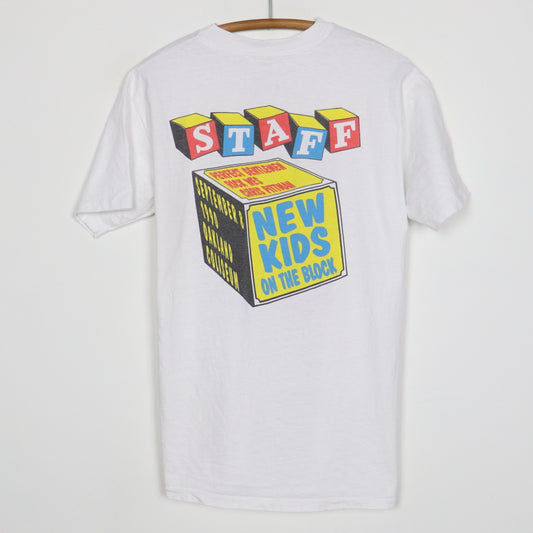 1990 New Kids On The Block Day On The Green Staff Concert Shirt