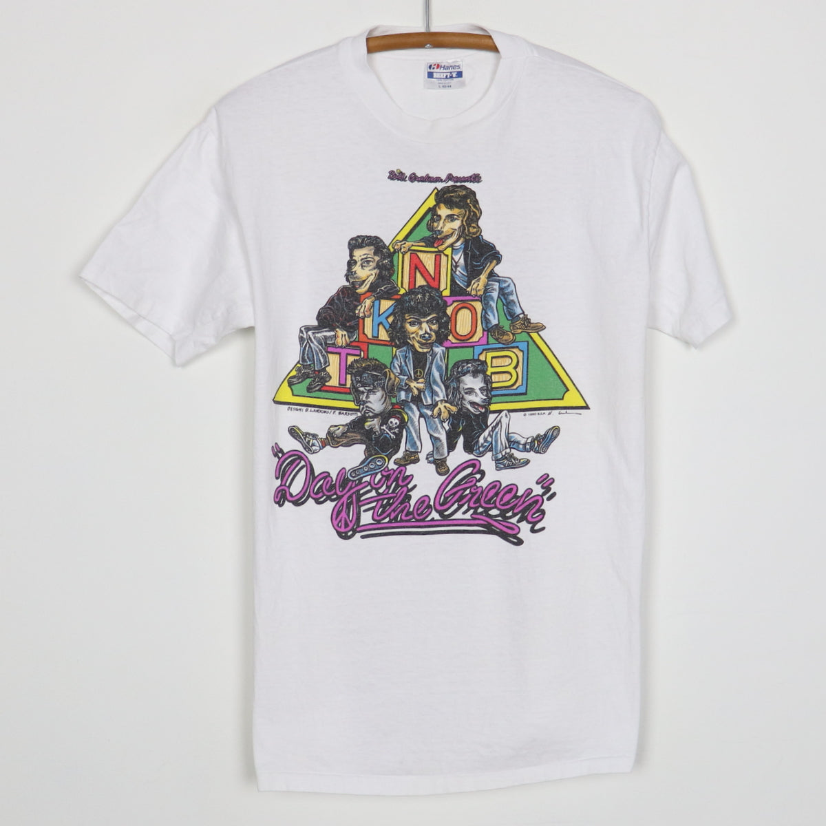 1990 New Kids On The Block Day On The Green Staff Concert Shirt