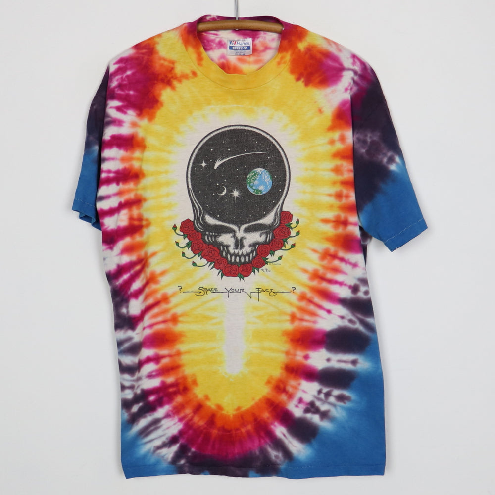 1980s Grateful Dead Space Your Face Tie Dye Shirt