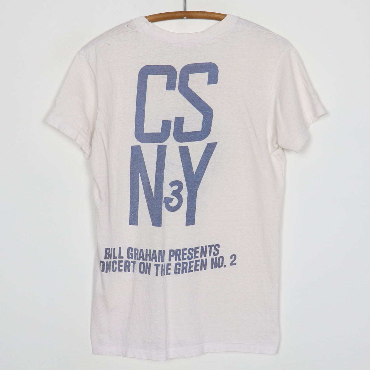 1974 Crosby Stills Nash Young Day On The Green Crew Concert Shirt