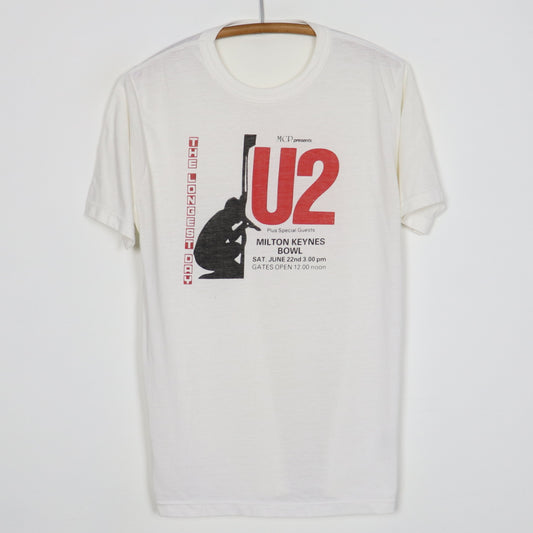 1985 U2 The Longest Day Milton Keynes Concert Shirt