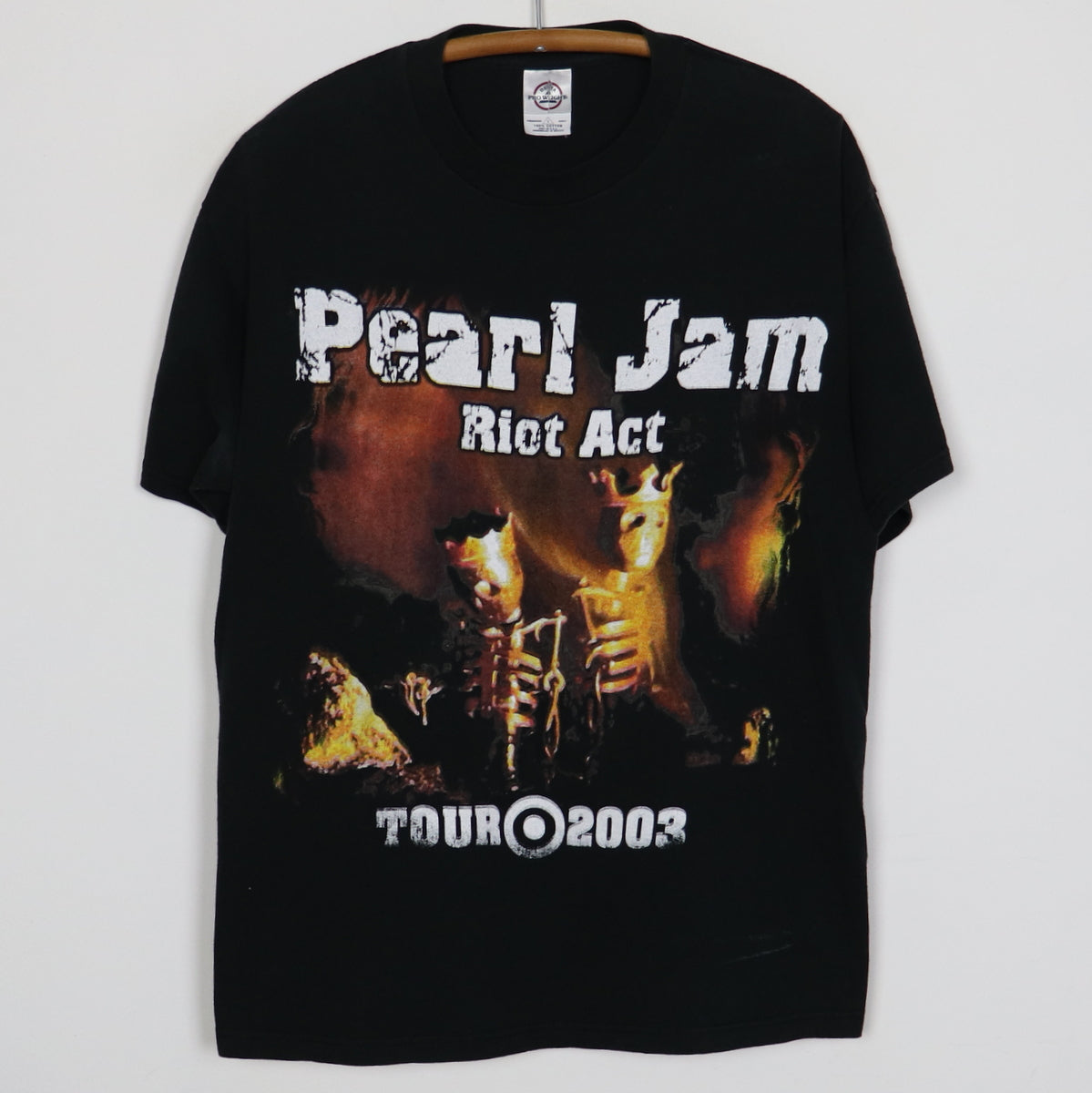 Wyco Vintage 2003 Pearl Jam Riot ACT Tour Shirt