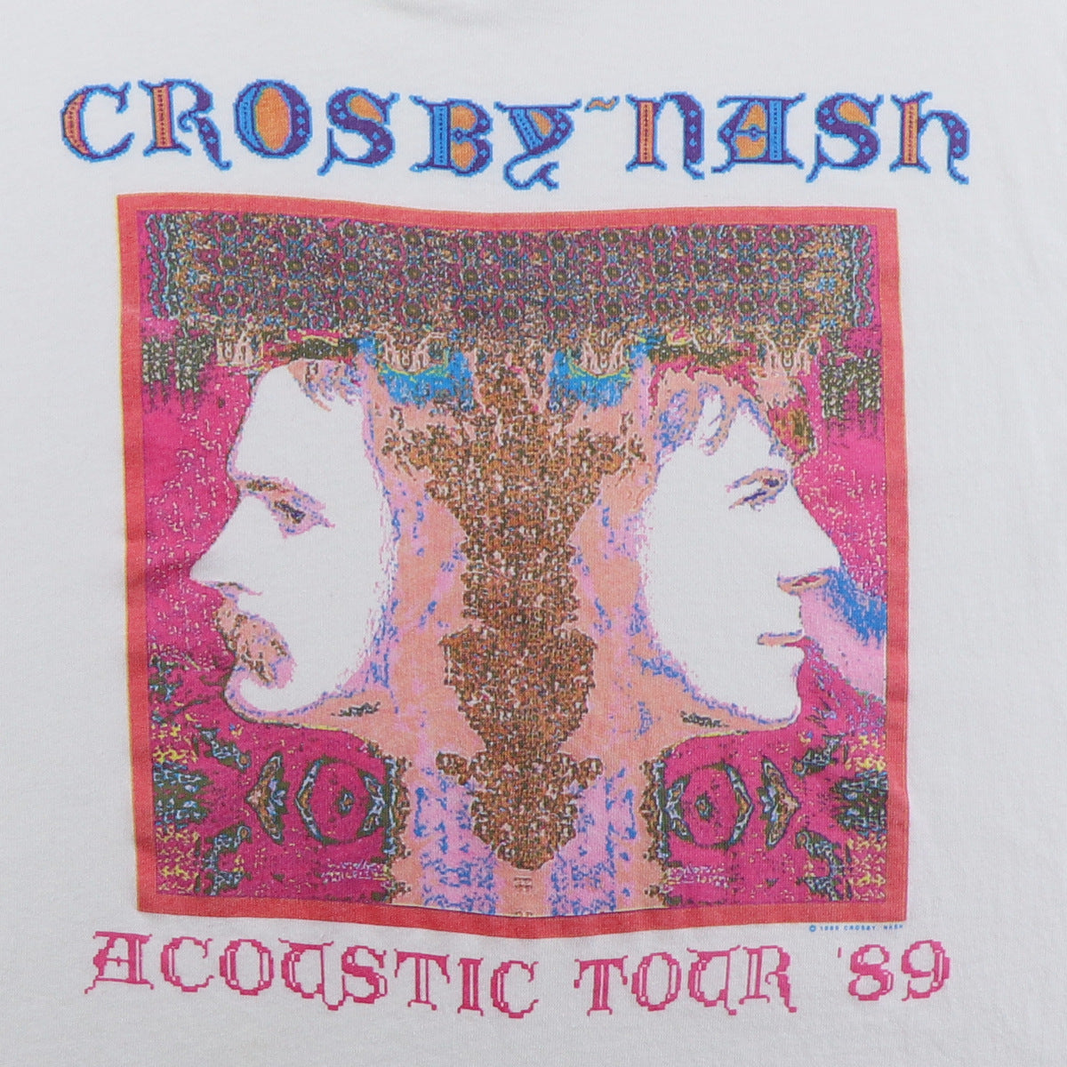 1989 David Crosby & Graham Nash Acoustic Tour Shirt