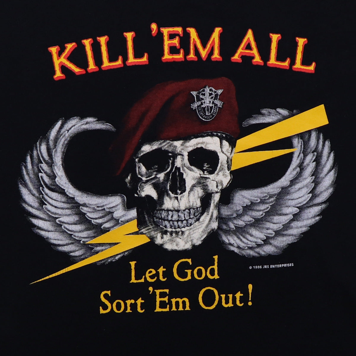 1986 Kill Em All Let God Sort Em Out Shirt
