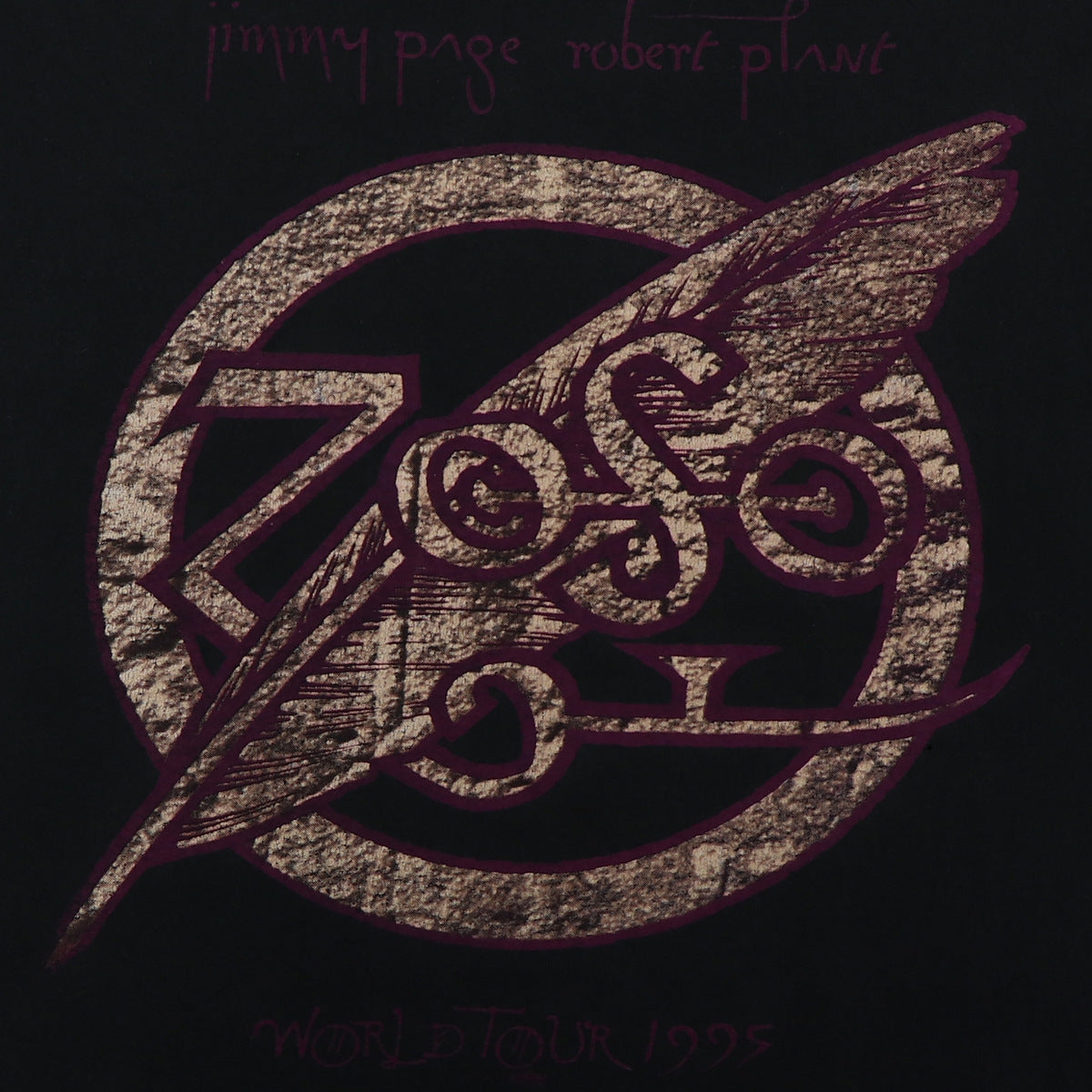 1995 Jimmy Page & Robert Plant Zoso Tour Shirt
