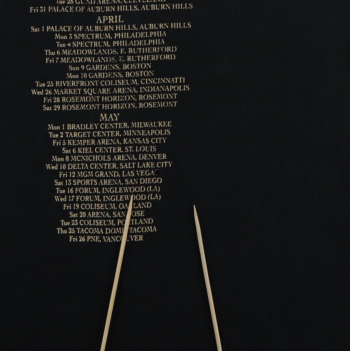 1995 Jimmy Page & Robert Plant Zoso Tour Shirt