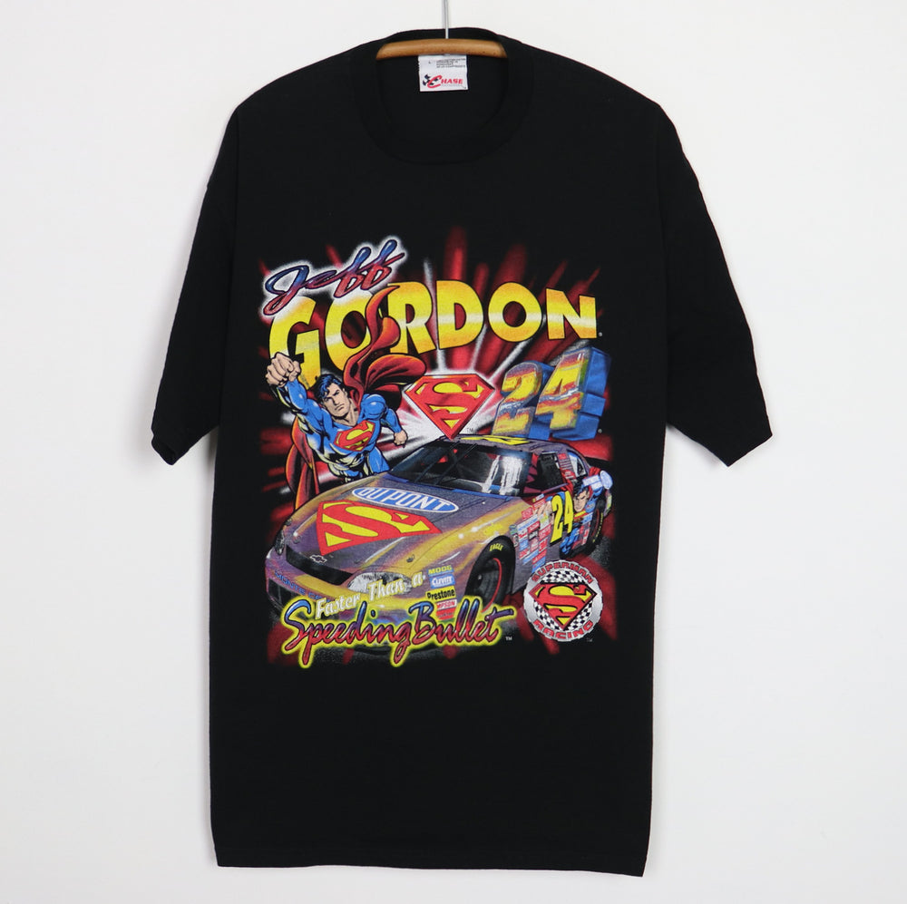 1999 Jeff Gordon Superman Nascar DC Comics Shirt