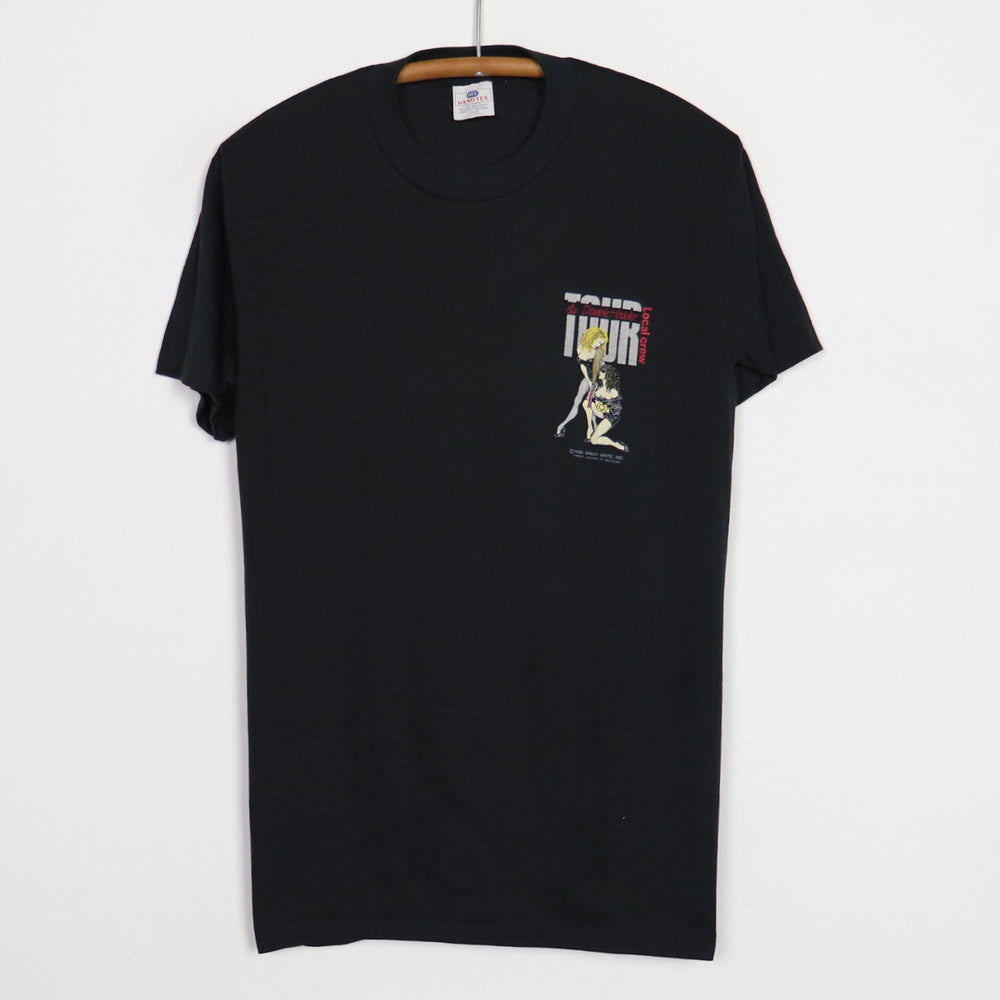 1989 Great White Double Header Crew Tour Shirt