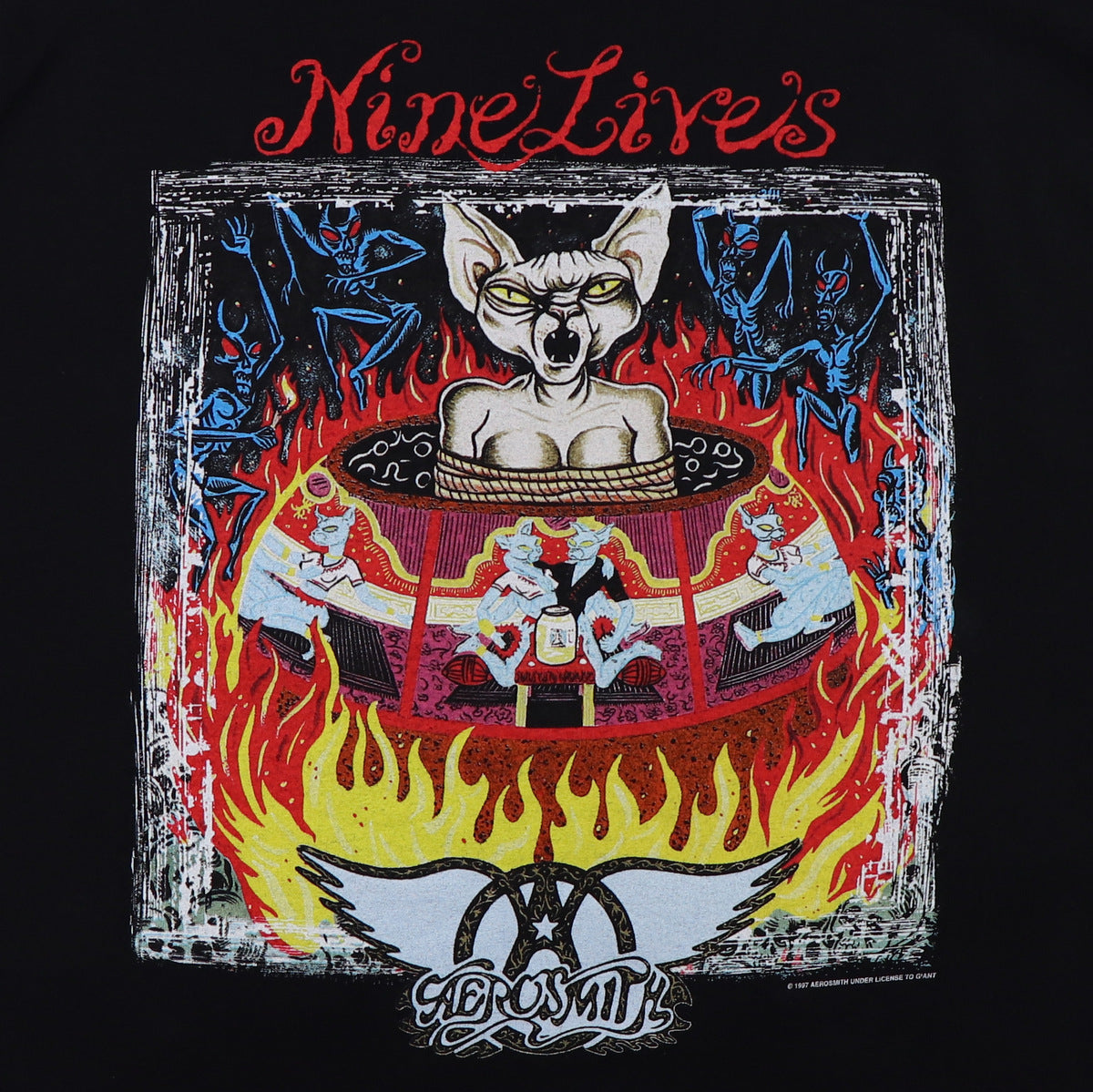 1997 Aerosmith Nine Lives Tour Shirt