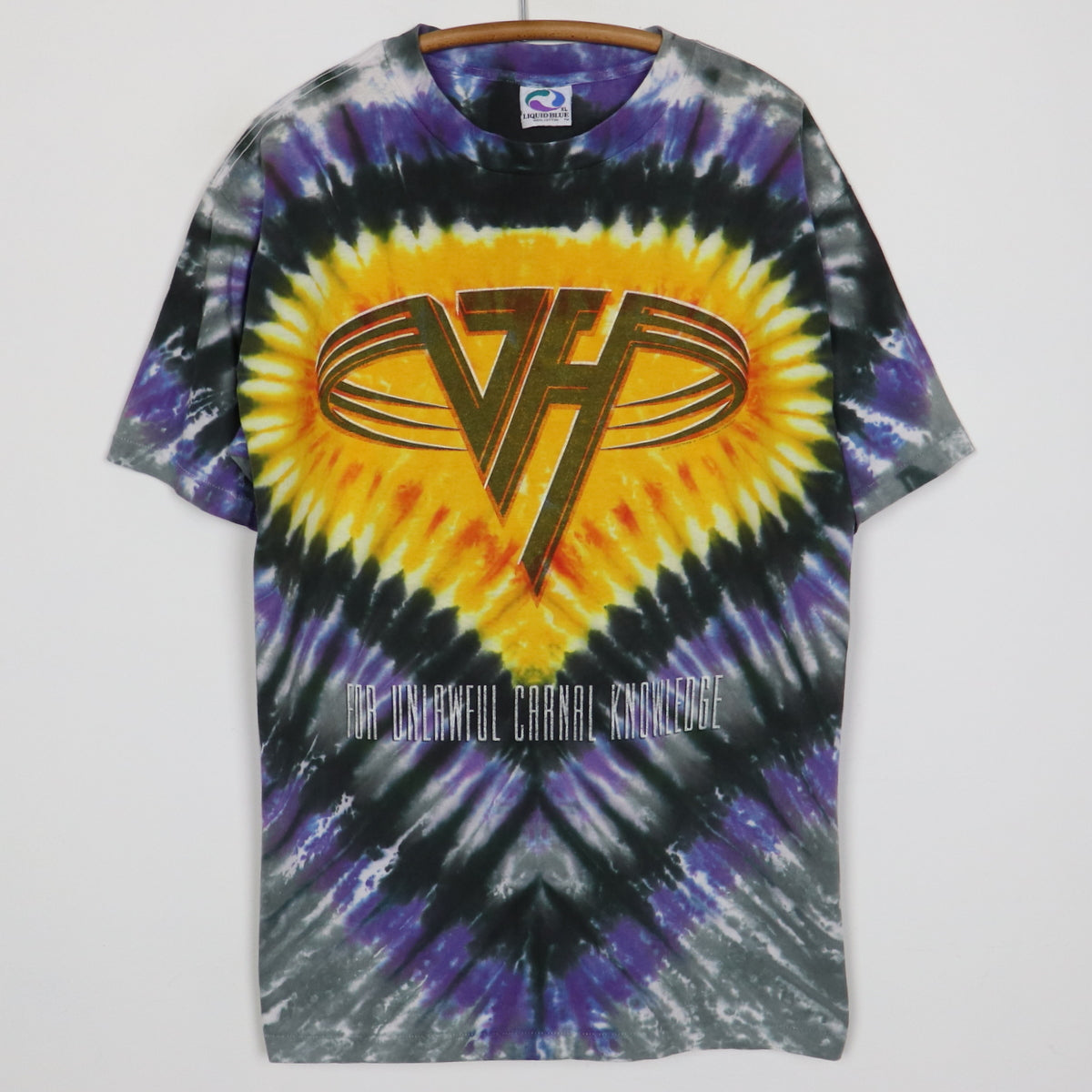 1991 Van Halen For Unlawful Carnal Knowledge Tie Dye Shirt 