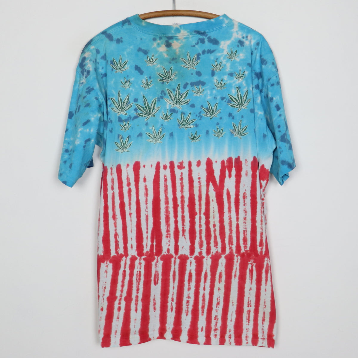 1990s When Will We Learn Which To Burn Flag Weed Tie Dye Shirt
