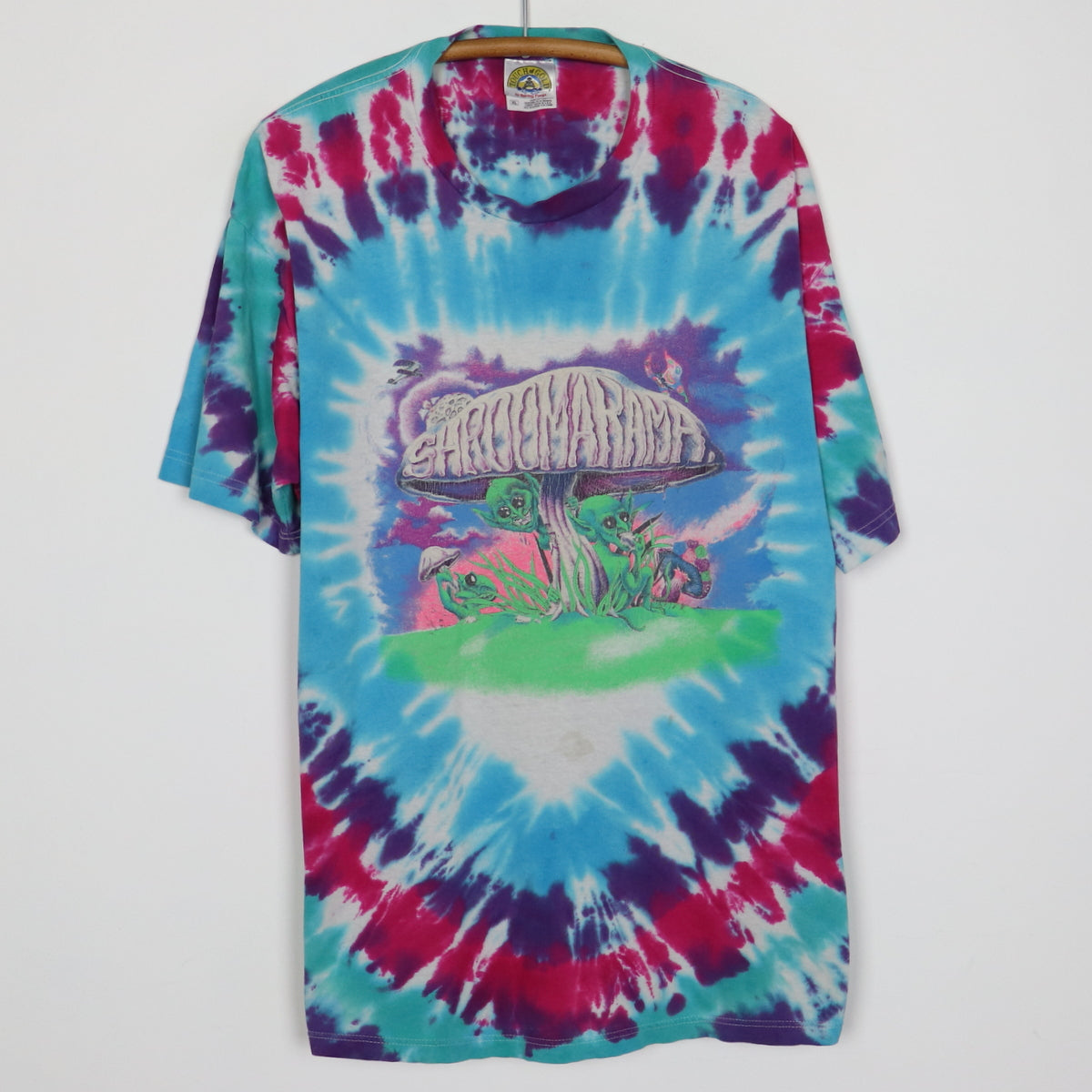 1990s Shroomarama Tie Dye Shirt | Authentic Vintage Tee – WyCo Vintage
